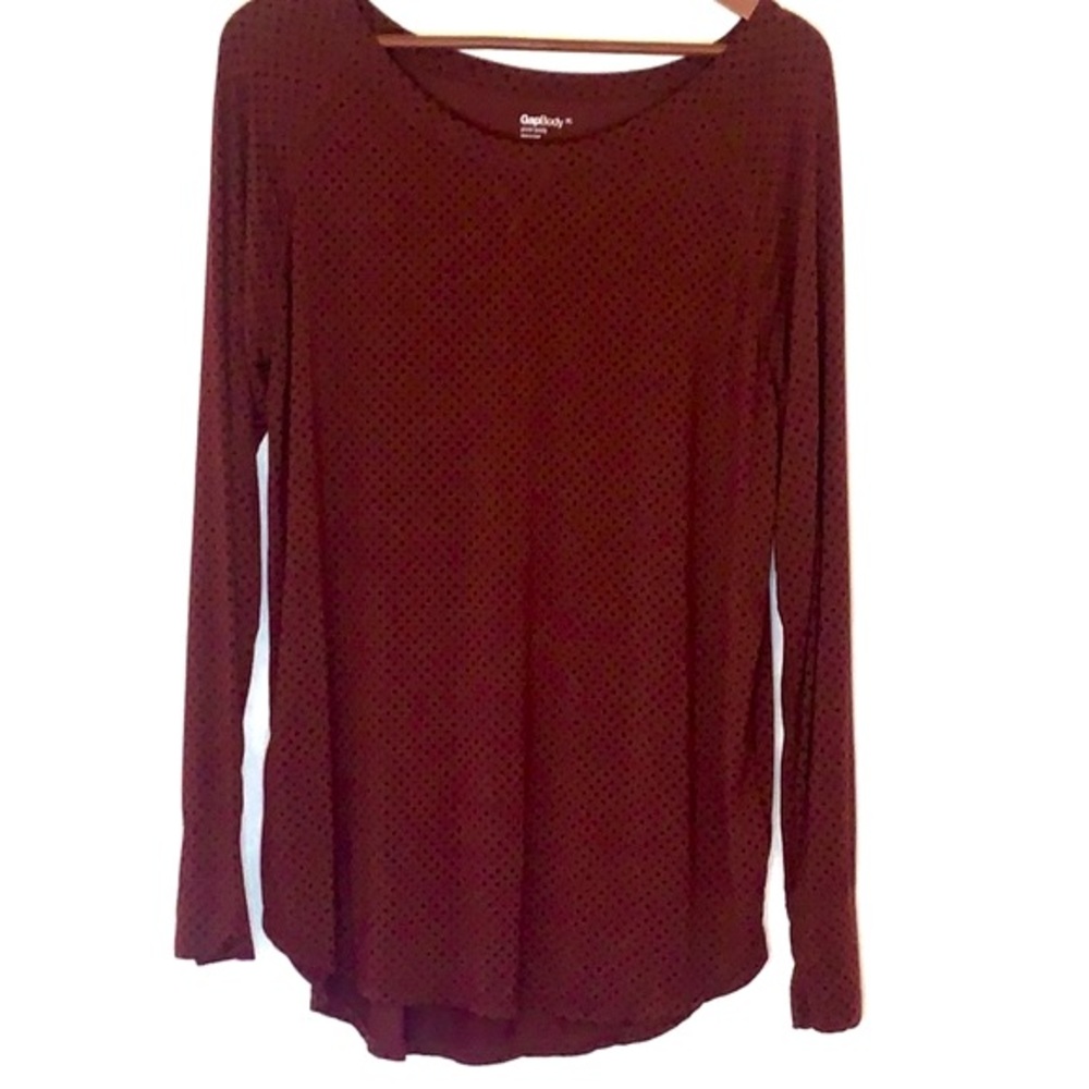 GapBody Polka Dot Long Sleeve Top